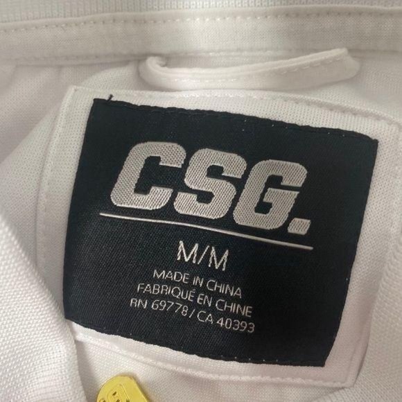 Men’s size medium CSG full zip white and black track jacket - Picture 7 of 7